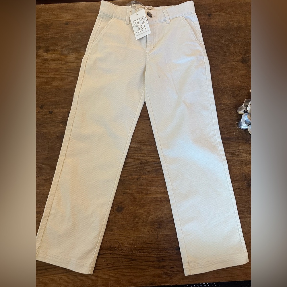 Beaufort bonnet size 8 white/cream corduroy pants
